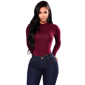 2023 OEM nouveau Design Logo personnalisé femmes côtes tricoté une pièce body belle Stretch col en V à manches courtes ODM - Product Image 1