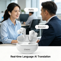Nouveaux écouteurs TWS sans fil intelligents avec moniteur de fréquence cardiaque et traduction en temps réel