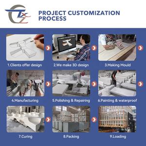 Europees Ontwerp Gesneden Grote Ronde Buitenvilla Binnenplaats Decoratie Project <span class=keywords><strong>Grc</strong></span> Romeinse Stijl - Product Image 4