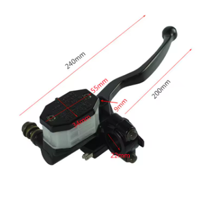 Levier de <span class=keywords><strong>frein</strong></span> hydraulique de maître-<span class=keywords><strong>cylindre</strong></span> <span class=keywords><strong>avant</strong></span> de moto, côté droit, pour moto tout-terrain, scooter, VTT, <span class=keywords><strong>50cc</strong></span>, 125cc, 150cc, 250cc, GY6 - Product Image 2
