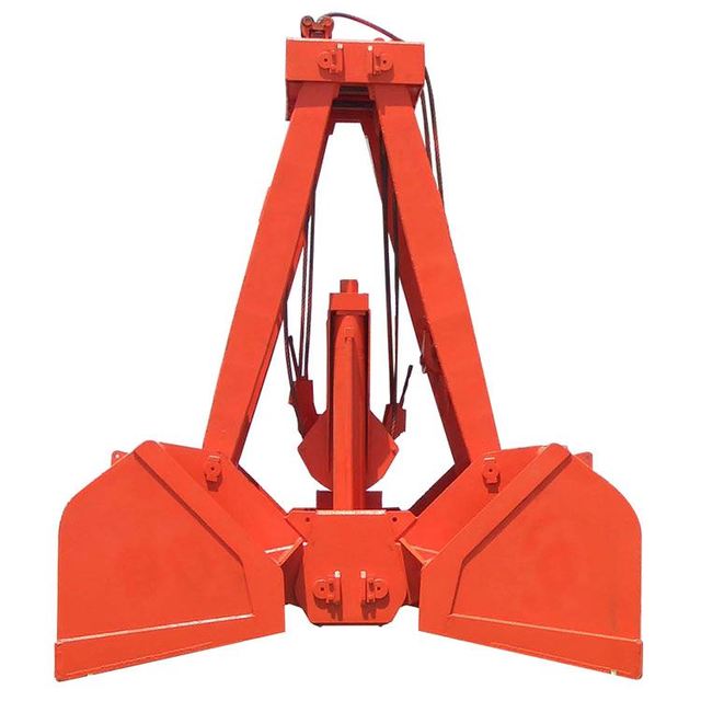 Remote Control Waterproof Mechanical Wire Rope Double Lobe Clamshell Crane Grab Bucket