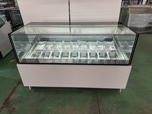 Mini réfrigérateur à crème glacée de <span class=keywords><strong>table</strong></span> personnalisé congélateur à affichage profond pour crème glacée avec 2 portes en verre - Product Image 3