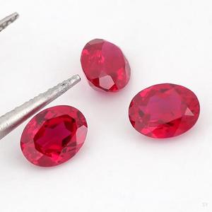 Luxury Custom Lab Grown Synthetic <strong>Ruby</strong> Gems Beautiful Oval Cut Loose Gemstones for Jewelry Making Heat Treated Mineral Stone - Product Image 4
