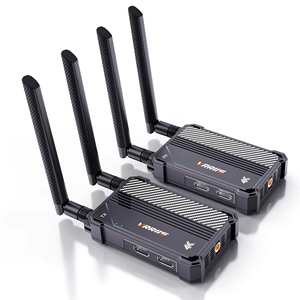 4K 350M HD MI <b>Wireless</b> Video Transmitter and Receiver Use for Live Streaming <b>Cameras</b> Meeting Home Outdoor Shooting LED Displayer - Product Image 1