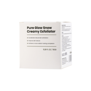 Crème exfoliante crémeuse China SpongillaTech Pure Glow Snow avec éponge hydrolysée pour le visage et le corps, tous types de peau, OEM/ODM disponible - Product Image 5