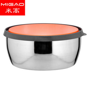 Migao Stainless Steel Food <b>Storage</b> <b>Containers</b> 3-Piece Set Airtight Insulated Round Clip-On Lid Travel Use - Product Image 5