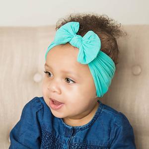Vente Chaude 31 Couleurs Accessoires Cheveux Bébé Nœud en Nylon Doux Bandeau pour Cheveux d'Enfant Bébé - Product Image 3
