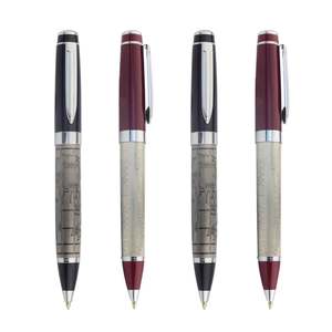 Bolígrafo Retro de Lujo con Diseño Innovador y Único, de Metal Bronce con Mapa del Mundo y Acabado Resistente a la Corrosión Química - Product Image 6