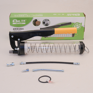 Pistola de Grasa <span class=keywords><strong>Manual</strong></span> de Acero de Alta Calidad con Tubo Transparente de PC y Cierre de Cremallera - Product Image 5