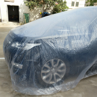 Housses de Voiture Jetables en Plastique Personnalisées PE Transparentes Imperméables Anti-Poussière de Haute Qualité pour la Vente en Gros