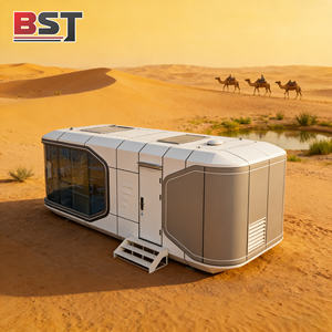 Casa Cápsula Prefabricada de Acero de Lujo Portátil, Espacio Pequeño Inteligente, Hotel Modular Móvil, Villa Impermeable - Product Image 2