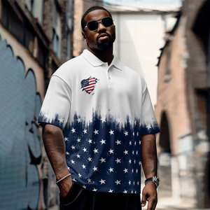 Custom Independence Day 2025 New National Flag Design Men's POLO Shirt Simple Printed Sports Polo T-shirt Fashion Streetwear
