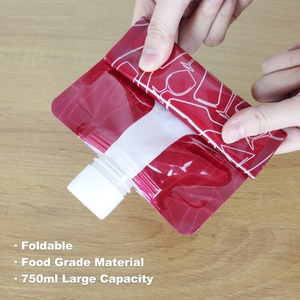 Bolsa Ecológica Personalizada para Bebidas con Boquilla, Capacidad de 750 ml, Bolsa de Viaje de Plástico para Agua o Vino, Bolsa con Boquilla Vertical - Product Image 5