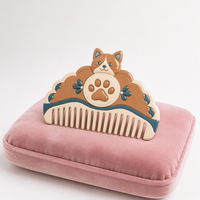 Nouvelle Arrivée Brosse de Toilettage Portable en Céramique Patte de Chat Dessin Animé pour Animaux de Compagnie, Brosse de Massage pour Chats et Chiens, Vente en Gros, Logo Personnalisé