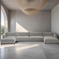 Canapé modulaire de salon, tissu coloré de luxe, nouveau design