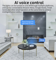 Lampes LED intelligentes Tuuya WiFi RGBCT blanches 5W à intensité variable, télécommande Tuya, fonctionne avec les appareils APP/Voix Alexa/Google, programmation horaire
