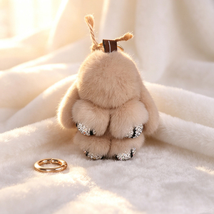 พวงกุญแจกระต่ายนุ่มนิ่มน่ารักราคาถูก จำหน่ายจำนวนมากจากโรงงานโดยตรง - Product Image 1