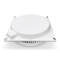 Ventilateur d'extraction mural ANGEGA VF-C6014S-1 en plastique ABS et PP, moteur à condensateur haute performance et LED en option pour usage domestique