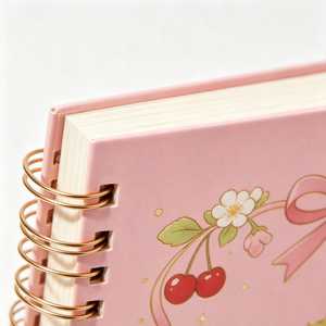 Cuaderno Espiral con Estampado de Dibujos Animados, Bloc de Notas A5 Portátil con Rayas Anchas, Diario con Estampado Metálico para Niñas, para Estudio y Uso Diario - Product Image 5