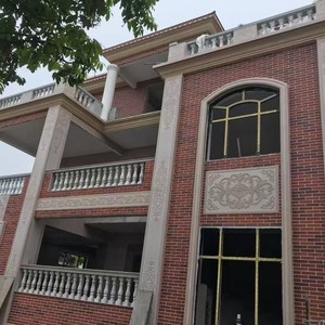 Châu Phi nóng bán hiện đại gốm màu đỏ xám bên ngoài bức tường gạch giá rẻ Matte ngoài trời biệt thự gạch với mô hình thẳng đứng Phật Sơn - Product Image 2