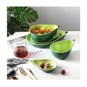 Cuenco de ensalada creativo y encantador, cuenco de cerámica para aperitivos, fruta, postre, plato para ensalada de desayuno - Product Image 1