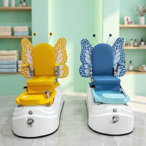 Nuevo Diseño de Sofá Infantil para Manicura con Luces LED Coloridas, Silla de Pedicura de Lujo Rosa para Salón de Uñas, Spa y Masajes para Niños - Product Image 1