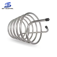 Bobine de tube en spirale Excellente qualité 304 316 Acier inoxydable Traitement Personnalisation Bobine d'échangeur de chaleur pour réservoir d'eau