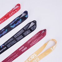 Lanières en polyester écologiques en gros avec logo personnalisé, porte-clés, certification OEM ODM, cadeaux promotionnels pour événements, perles courtes