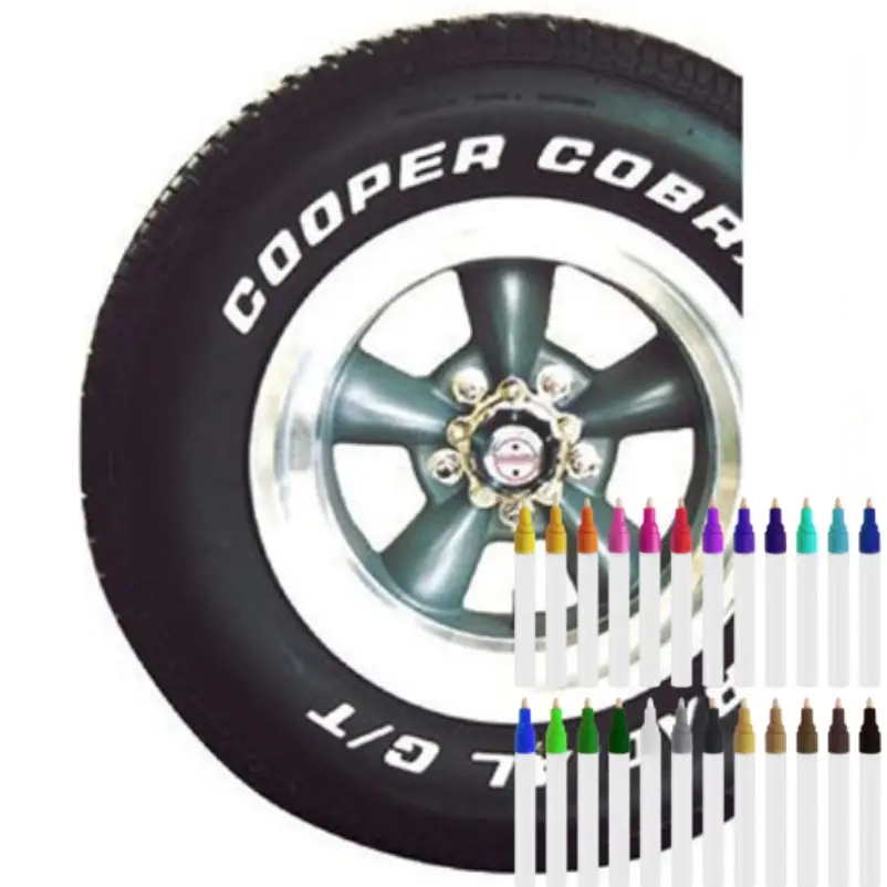 Universele Waterdichte Auto Motorfiets Auto Wheel Tyre Band Verf Marker Pen