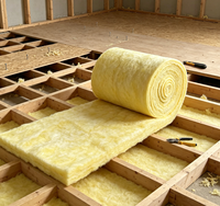 INSULWOOL Rouleau de laine de verre Matériaux de construction écologiques pour une construction durable et des bâtiments écoénergétiques