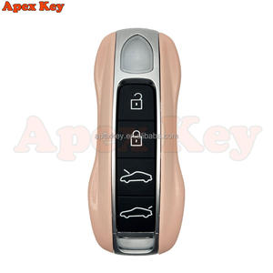 Fundas de Repuesto para Llaves de Alta Calidad en Color Rosa para Porsche con Pegatinas para Crear Marcos de Fotos Artísticos - Product Image 6