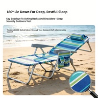 Chaise de plage pliable portable personnalisable pour les loisirs en plein air, design moderne avec sac à dos inclus
