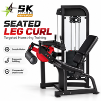 SK Commercial Gym Equipment Machines Pin Loaded Seated Leg Curl Machine Hamstring Curl Training for Fitness Club And Gym Buyers