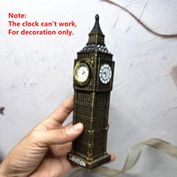 Decorazione da Scrivania 3D Big Ben UK, Articolo Artigianale in Resina, Souvenir Ornamentale