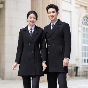 <span class=keywords><strong>Manteau</strong></span> en laine pour hommes et femmes, vêtements de travail professionnels rembourrés en coton pour l'hiver, vêtements de travail pour banque, boutique 4S, <span class=keywords><strong>manteau</strong></span> en laine. - Product Image 6
