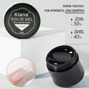 KLANA Gel UV Sólido Transparente de 60g para Modelado 3D, Escultura y Construcción de Uñas, No Pegajoso, Sin Limpieza, Larga Duración para Salón, DIY, ODM, OEM - Product Image 3