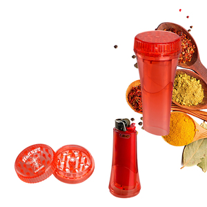 HORNET Manual Herb Grinder Cone Shape Plastic Portable grinder with <b>Lighters</b> <b>Custom</b> Logo OEM ODM Available - Product Image 6