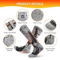 Chaussettes de sport en coton pour enfants, hautes, auto-chauffantes, à piles USB, de haute qualité, imperméables, écologiques, pour l'hiver