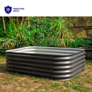 Galvanized Steel Raised Garden Bed Modular Metal Planter Bed Kit