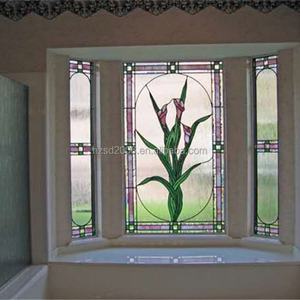 Vitrail Tiffany personnalisé en cuivre, artisanal, pour porte, fenêtre et mur, éclat d'intérieur - Product Image 6