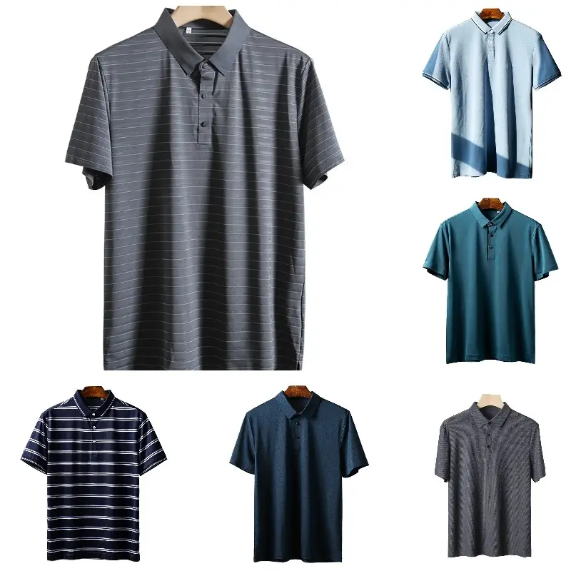 Polo de golf pour hommes moins cher 100% polyester t-shirt logo personnalisé t-shirts polo uni à séchage rapide pour hommes