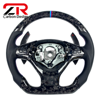 Volant sport personnalisé en cuir véritable et fibre de carbone forgée pour BMW X5 E70 E71