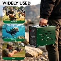TUDIVNG Promotion Ventilateur portable HPA 4500 PSI 30 MPa pour activités de plein air, paintball, plongée sous-marine, snorkeling avec poignée