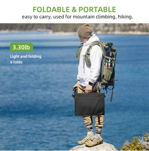 Panneau solaire pliable portable Fullsun 60W 6 volets, best-seller, petite taille, plus puissant, pour le camping, prix d'usine - Product Image 5