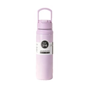 Nouvelle Bouteille Thermos Isotherme en Acier Inoxydable 316 avec Poignée et Paille, Séparation Thé-Eau, Grande Capacité pour le Sport - Product Image 6