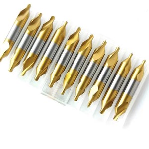 Foret de centrage TIN à rainure spirale entièrement affûté Type A 1/2/3/4/5/6 M35 pour le positionnement de points fixes - Product Image 5