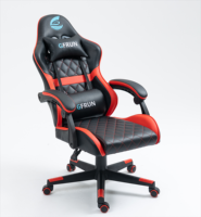 Chaise de course de jeu pivotante en cuir synthétique de haute qualité avec hauteur réglable et rotation à 360 degrés-Bas prix