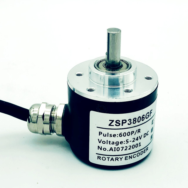 ZSP3806GF 600ppr 38mm od 6mm solid shaft rotary encoder