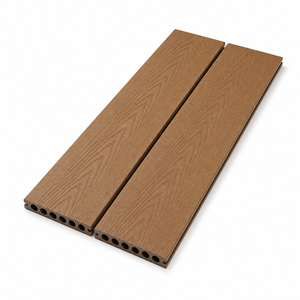 Plancher composite ASA de 3e génération avec revêtement 4000x140x24mm WPC Euroclass B R11 Antidérapant Grain de bois moderne Extérieur - Product Image 2
