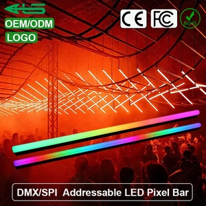 תאורת פיקסל DMX <span class=keywords><strong>LED</strong></span>, פסי תאורה עמידים למים בתקן IP67, עם תפס צינור, תומכים ב- Artnet, פסי פיקסל <span class=keywords><strong>LED</strong></span> בצבעי RGB ו-RGBW לתאורת במה - Product Image 1